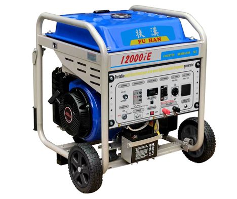 8KW Variable frequency generator set Frequency Conversion Generator Set Electric start with wheels and handle - 12000iE