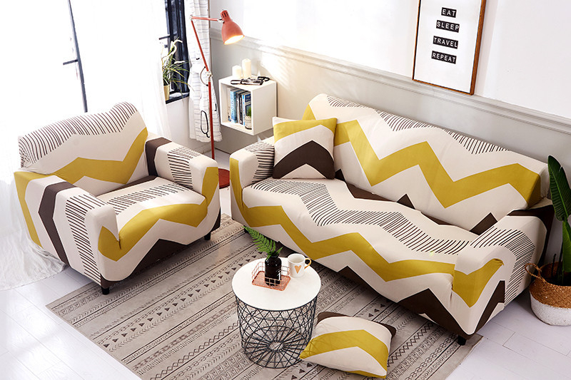 Elastic Four-seat Sofa Cover All-inclusive Cover Four Seasons Universal Combination Living Room Sofa Cover Full Cover
