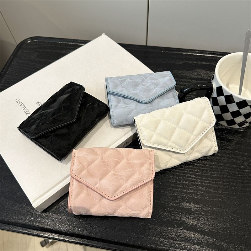 Miss DG 2025 new fashion clutch coin purse girls card bag simple small square bag