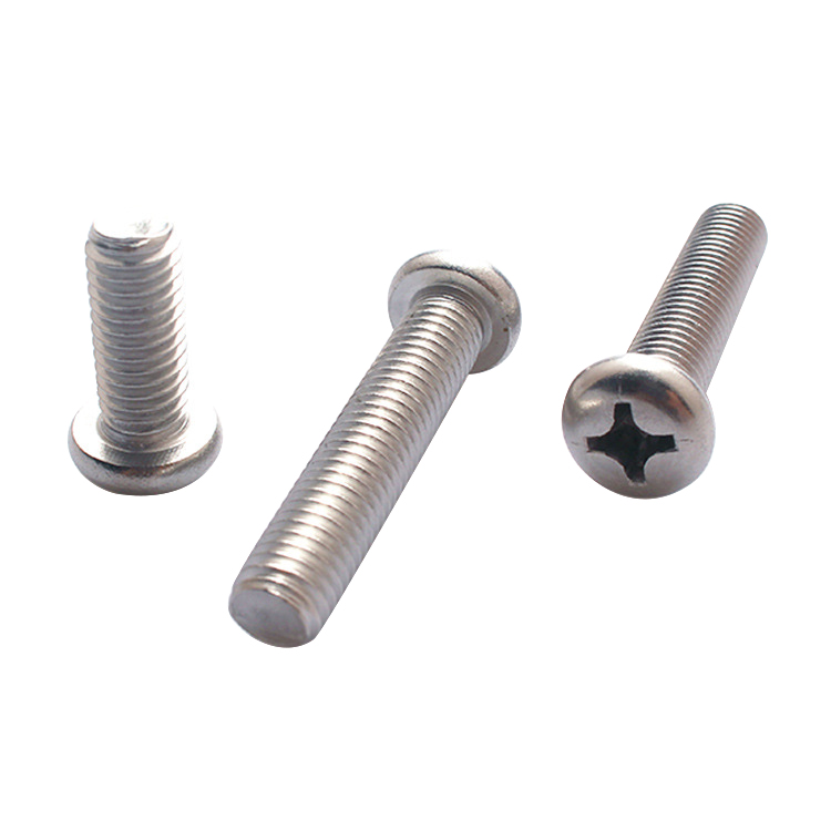 500pcs 304 Stainless Steel Round Pan Head Phillips Cross Wood Screws Cross Recessed Pan Head Drilling Screws