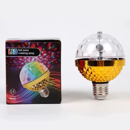 Glory Light Multifunctional Gold 6 Beads Lamp High-Quality Rotating Colorful Golden LED magic Ball Light for Stage Decoration B22