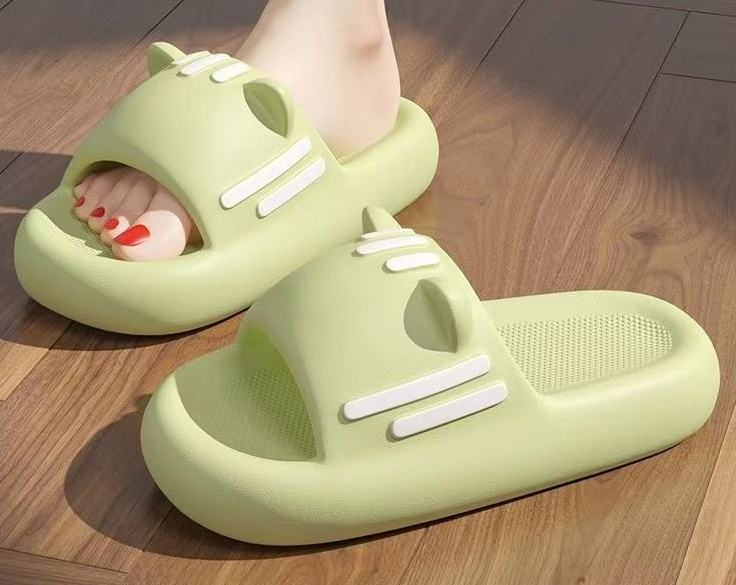 6625 Women Summer Sandals Cute Cat Bathroom Slippers Home Sandals