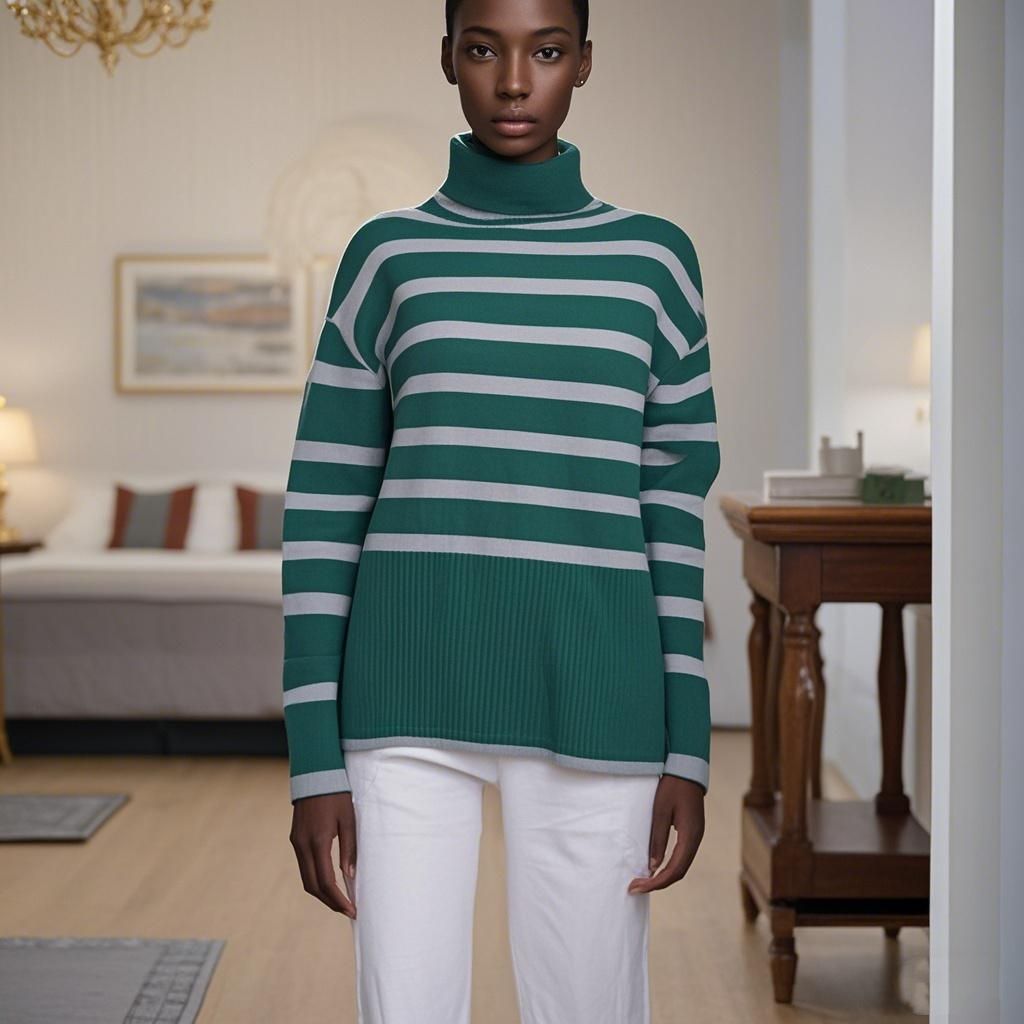 Wool knit Sweater Round Neck Women's Sweater