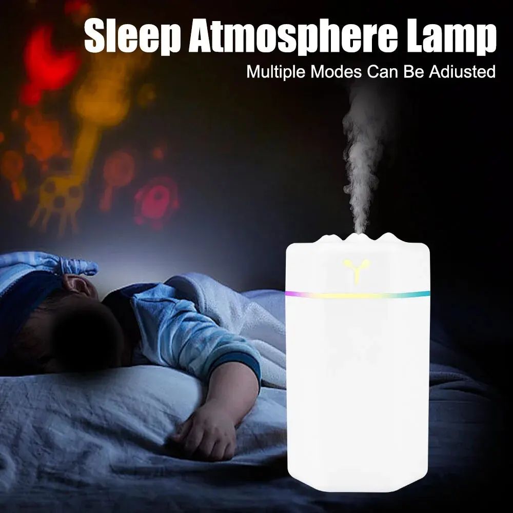 6Y Electric Air Humidifier with Colorful Night Light For Home Car Cool Mist Sprayer Portable USB Aroma Diffuser