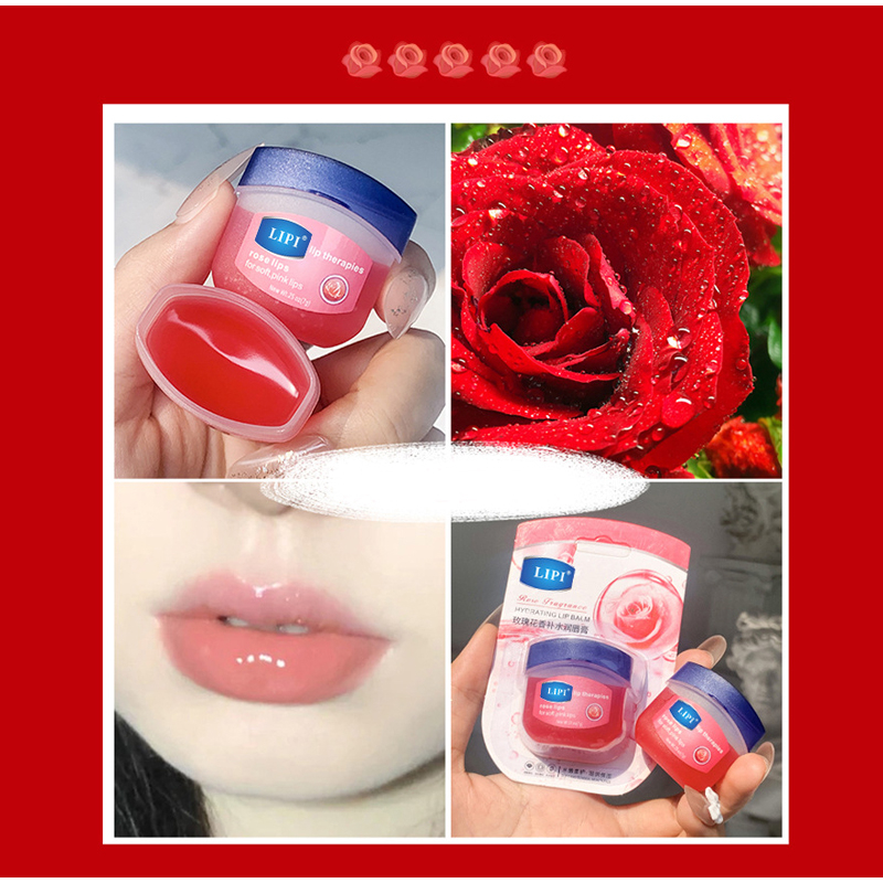 9973 6/8 Pcs Lip Balms Moisturizing Refreshing Non-sticky Fruit Series Anti-Cracked Lip Treatment Vaseline for Makeup Lip Gloss Set