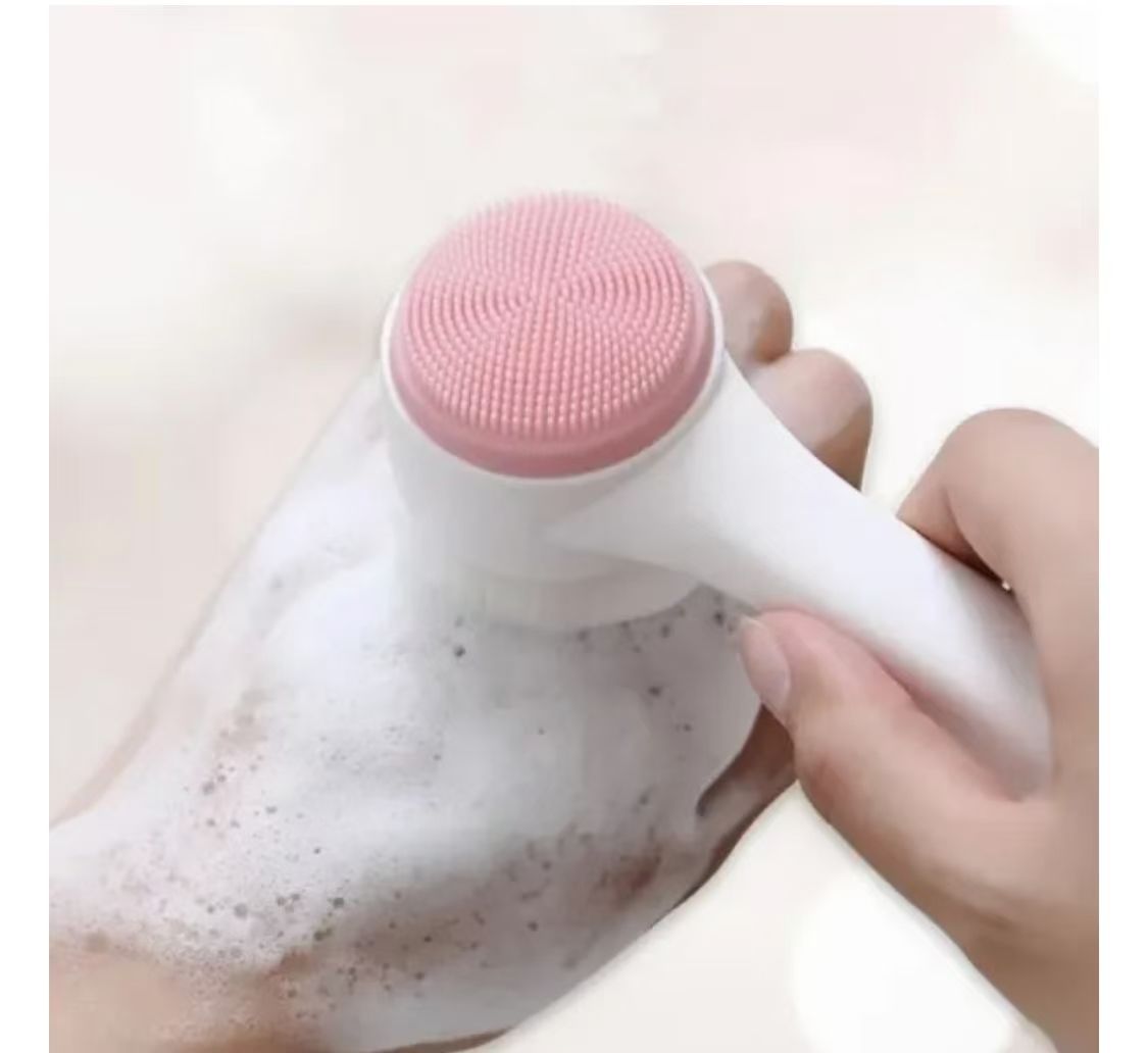 Double-Sided Silicone Face Cleansing Brush Facial Cleanser Blackhead Removal Product Pore Cleaner Exfoliator Face Scrub Brush