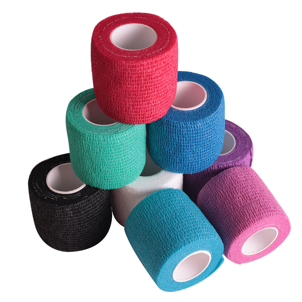 SK022 Adhesive Elastic Bandage Sport Tape Elastoplast Emergency Muscle Tape First Aid Tool Knee Support Adhesive Bandage