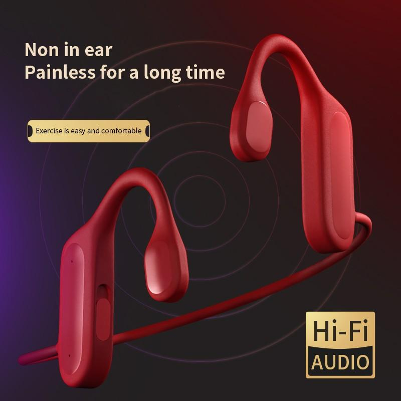 BL09 Bone Conduction Hook Earphone Wireless Bluetooth Headset Ear Stereo HIFI Sports Headphones With Microphone