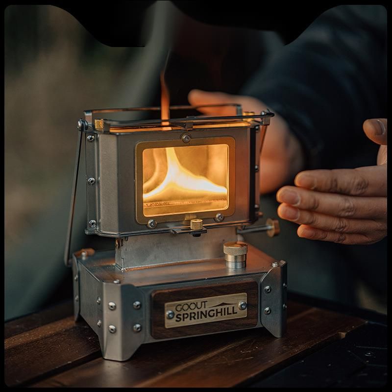 Chunshan Observation Furnace, Glass Lamp, Mini Tea Cooking Kerosene Small Heating Stove, Camping Stove