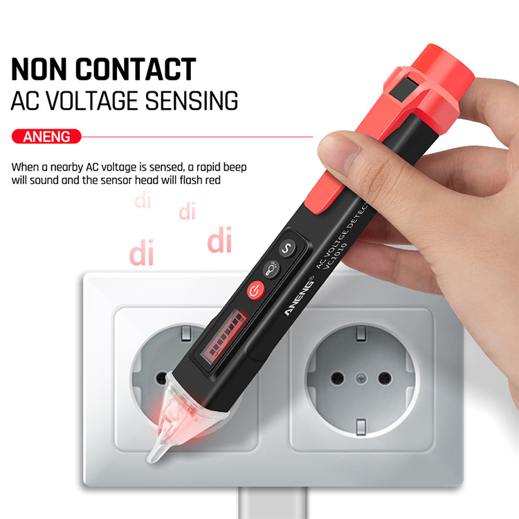 VC1010 Digital AC/DC Voltage Detectors Smart Non-Contact Tester Pen Meter 12-1000V Current Electric Sensor Test Pencil