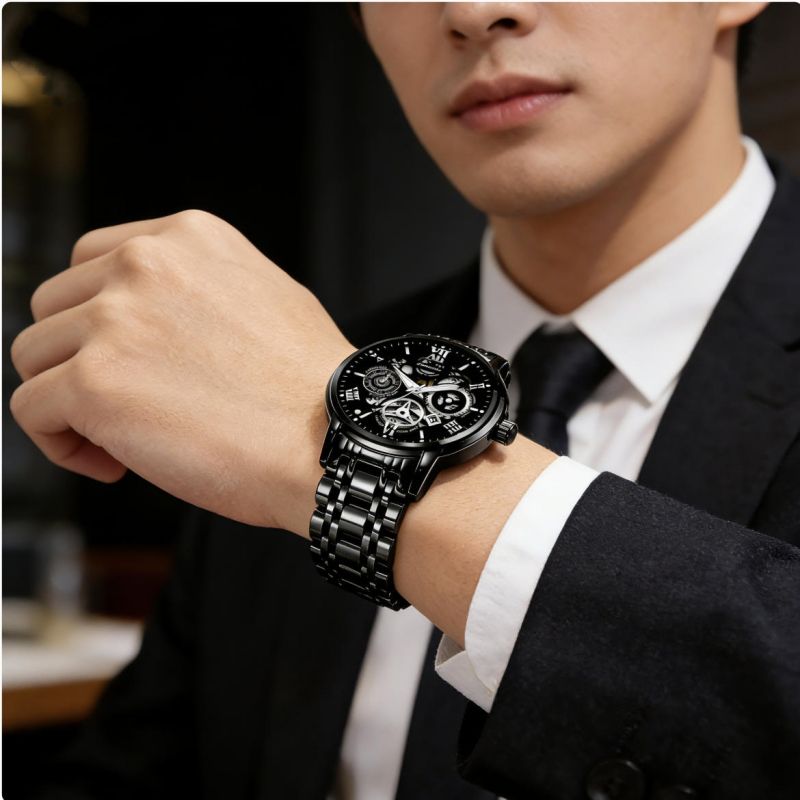 Wrist Watch men's watch Waterproof luminous watch Mineral reinforced glass mirror