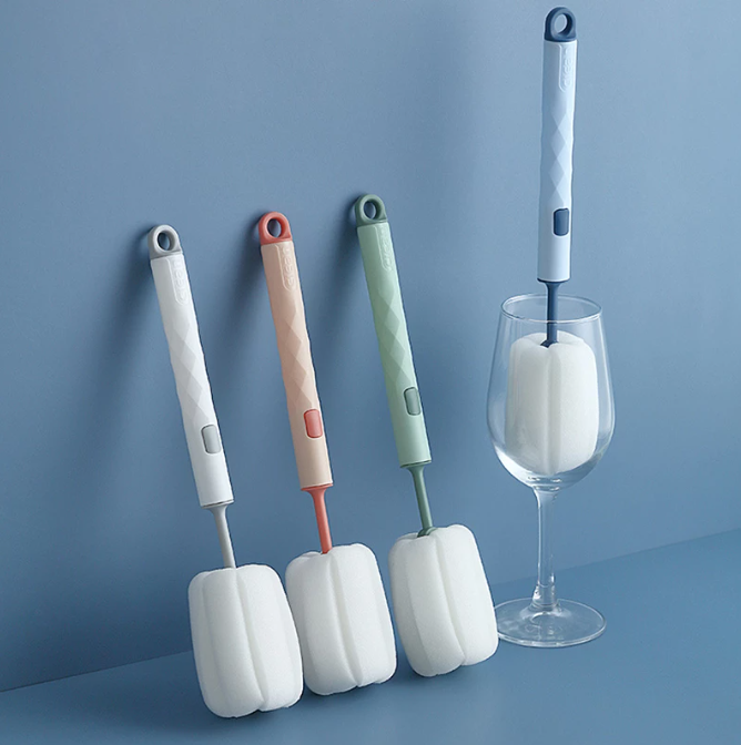 Removable Sponge Baby Cup Bottle Brush Kitchen Cleaning Tool Bottle Cleaning Cleaning Brush 