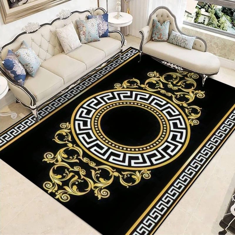 Marble printed carpet, home decoration, living room, anti slip and easy to maintain, sofa blanket ， Crystal velvet carpet floor matCrystal velvet 14#