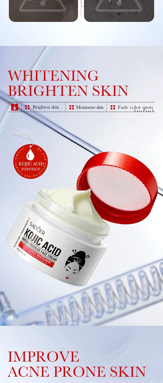 Kojic acid whitening and anti-freckle cream,Brightening and rejuvenating skin to remove melanin cream,whiten freckles face cream,kojic acid face cream