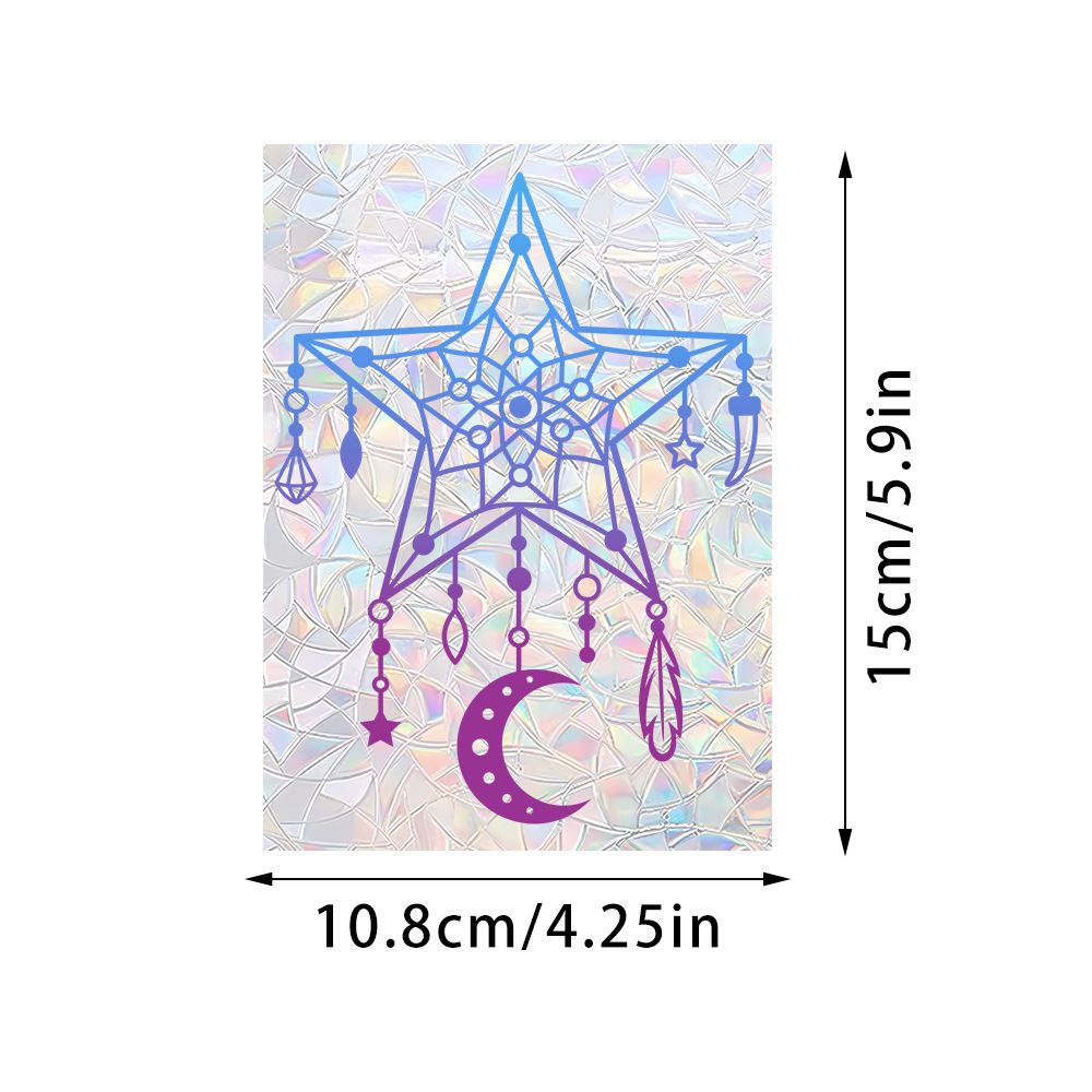 Amazon New Plant, Flower, Animal and Sunlight Catcher Static Glass Sticker - Bird - proof Glass Sticker