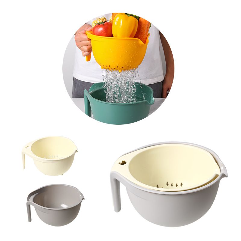 KM-1031 Multi-function Strainer Sink Washing Basket With Handles Kitchen Accessories