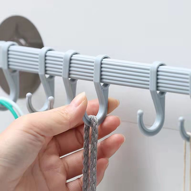 Strong family hook six row hook, bathroom hanger 