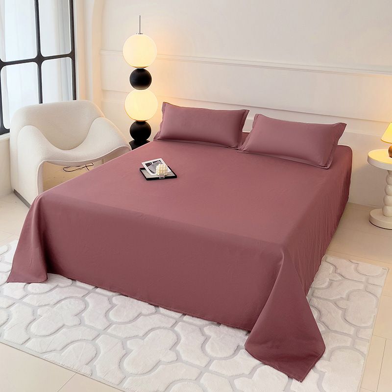 120*230cm ,150*230cm,180*230cm,220*230cm,230*250cm,Bed Sheet pillowcase Aloe vera cotton, washed cotton, bed sheets, plain brushed wool CRRSHOP 48*74cm pillow case free shipping