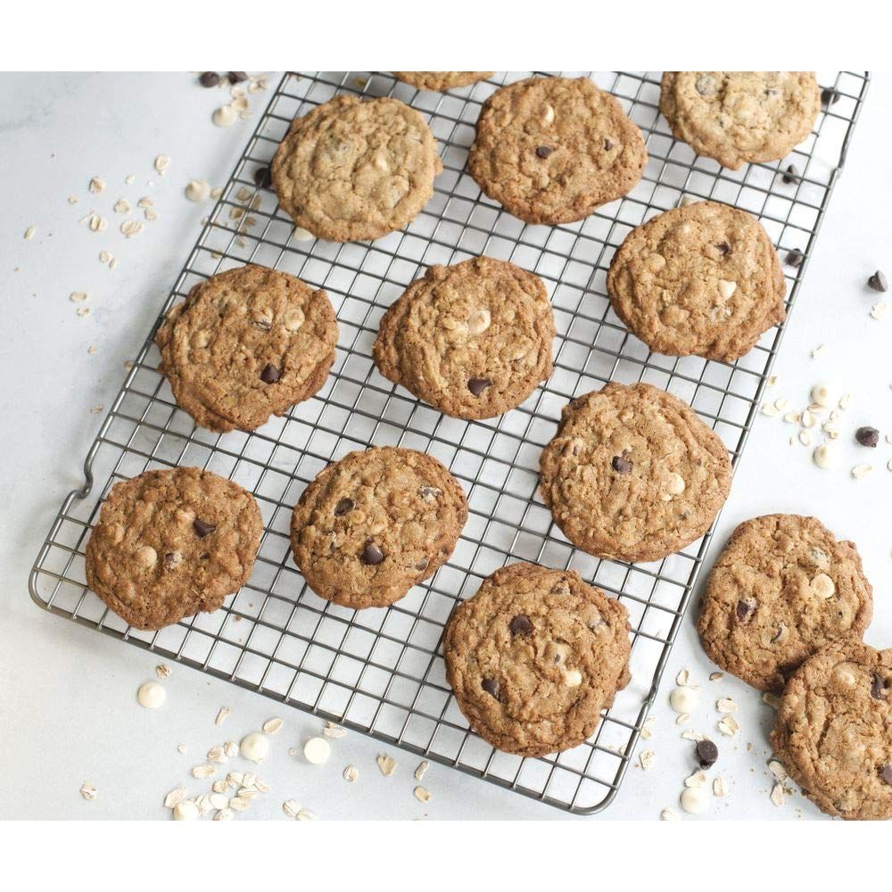 Cooling Rack Stainless Steel Baking Rack, Oven Safe Cooling Racks for Cooking and Baking, Black Roasting Rack & Wire Rack & Cookie Cooling Rack for Roasting, Grilling, Drying 28CM