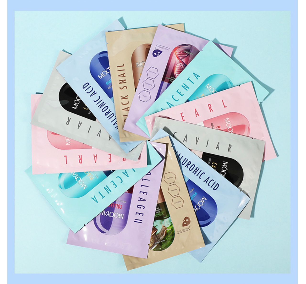 Randomly picked sheet mask for Moisturizing, oil control, anti-acne, pores shrinking, hydrating and other skin care benefits tackling various skin conditions, with gifts