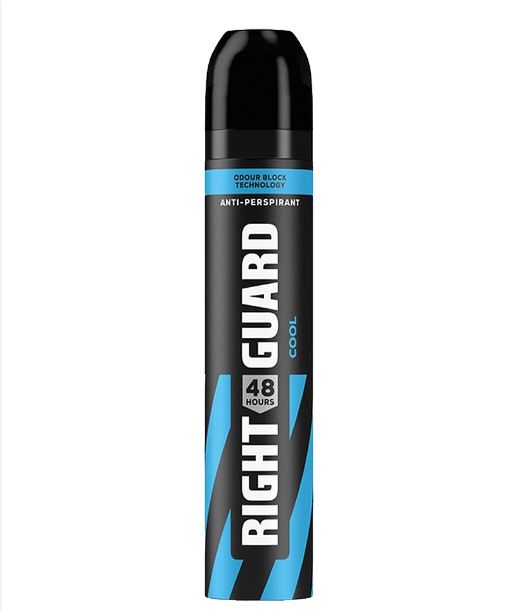  250ml Right Guard Mens Deodorant, Total Defence Sport 48H Anti-Perspirant