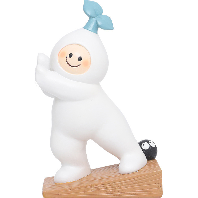 REF4E0 Creative Cute Cartoon Radish Resin Door Stopper Decorative Door Wedge