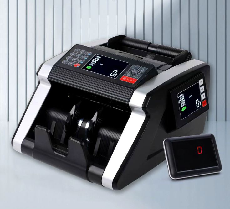 USB Rechargeable Global Currency Bill Detector, Portable Mini Counterfeit Banknote Checker, Support Dollar Euro Ringgit Baht Dong  Money, Convenient Cash Validator for Store Office Travelblack