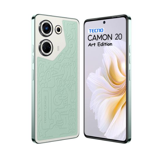 Tecno Camon 20 - DUAL SIM - 256GB HDD - 8+8GB - 64MP Rear/32 MP Front - 5000mah - BlackART EDITION