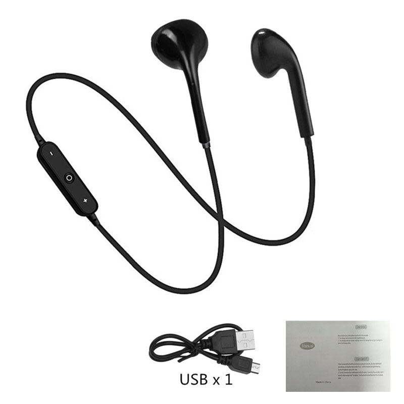 S6 Sport-Ear Neckband S6 Wireless Headphone Bluetooth V4.1 Earphone With Mic Stereo Earbuds Headset