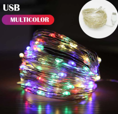 5 M LED Fairy Lights USB Powered LED String Lights Holiday Outdoor Lamp Garland Luces for Christmas Party Wedding Decor