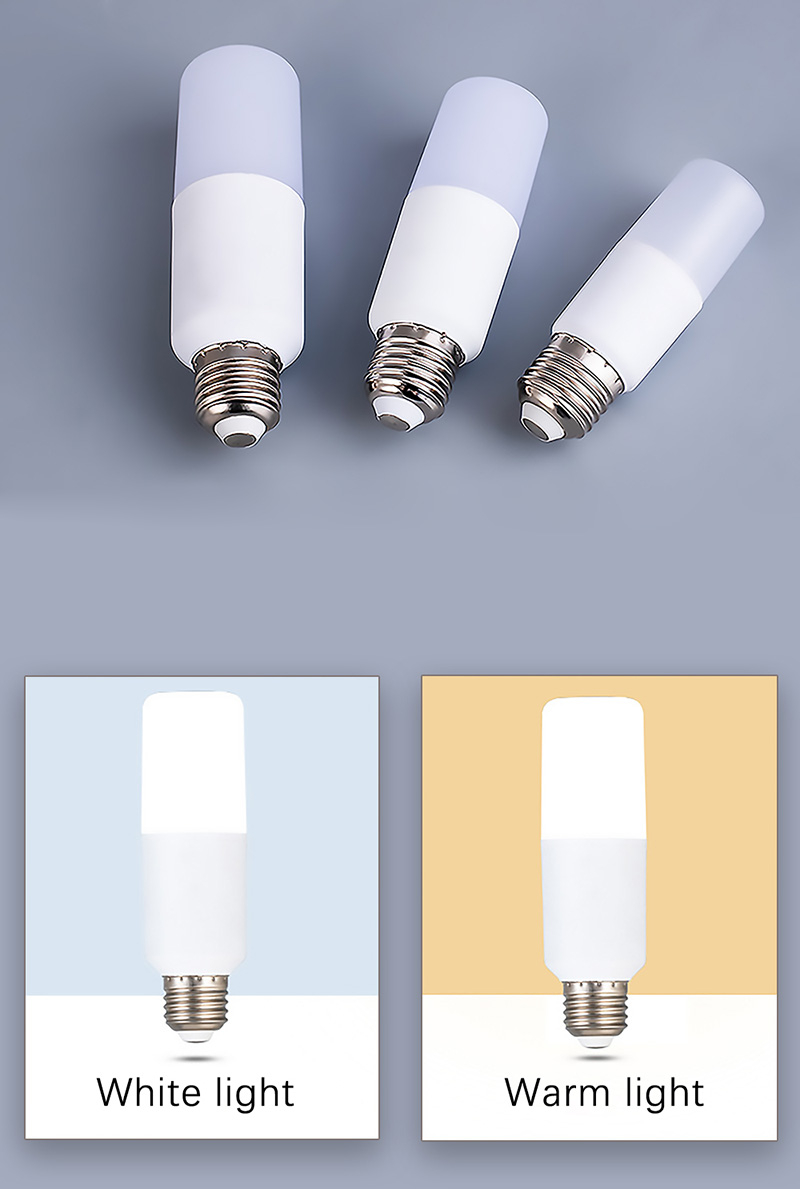 Leopard Cat LED E27 B22 Spiral Cylindrical Energy-saving Bulb 7W 12W 15W 20W Tubular LED Light Bulb AC220V  360 Degree Lamp Indoor Bar Coffee Bar Bedroom Home Lighting Decoration
