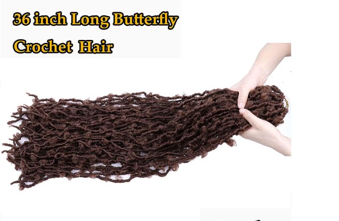 Obaasima Strands Butterfly Faux Locs Crochet Braids Hair- Pre Looped Soft Braiding Hair Faux Locs Pack- Soft Locs Crochet Hair (T350#)