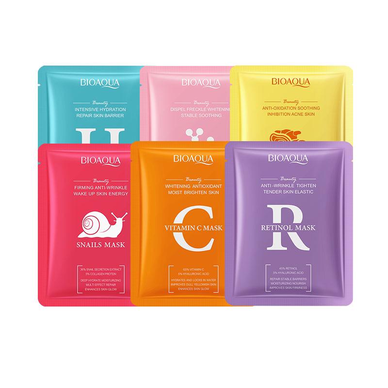 Randomly picked sheet mask for Moisturizing, oil control, anti-acne, pores shrinking, hydrating and other skin care benefits tackling various skin conditions, with gifts10 pcs + gifts