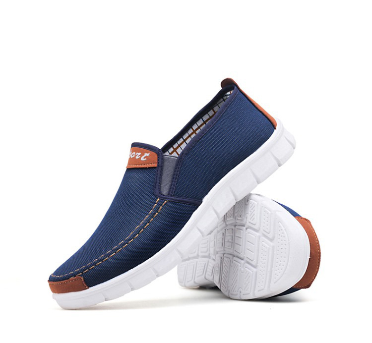 Canvas shoes Comfortable Canvas Men Casual Male Flat Loafers Shoes
