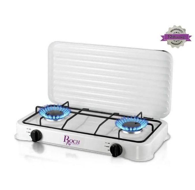 Roch 2 Burner Gas Stove - RGS-8033B2- White
