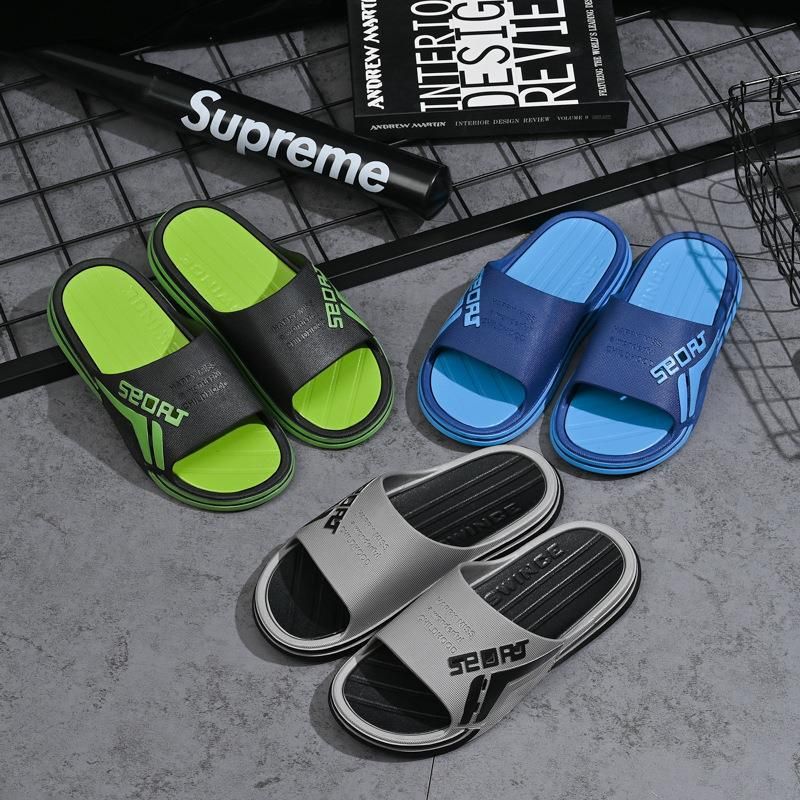 6961 Black Outdoor Sports Slippers Fashion Non-slip Slides Sandals Indoor Slippers For Men