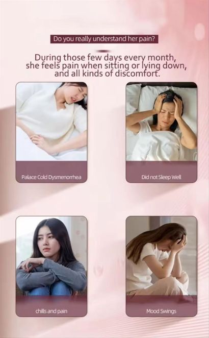 Lady Heating Relieve Period Cramp Pain Heating Massager Warm The Palace Massage Belt Palace Warming Belt