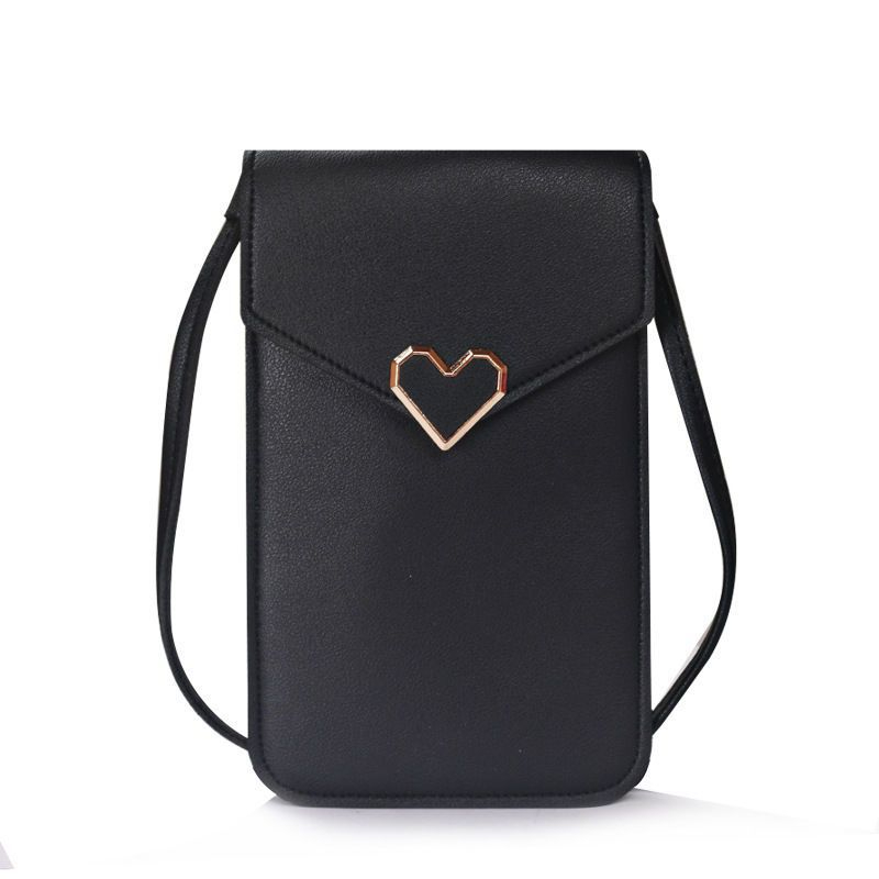 Women's black blue gray small bags CRRshop free shipping female new fashion trend Mobile Phone Bag Women's Fashion Mini Versatile Student Crossbody Bag Women's Bag Cover Lightweight Dual Purpose Mobile Phone Case ladies leather latch vertical square shape bag
