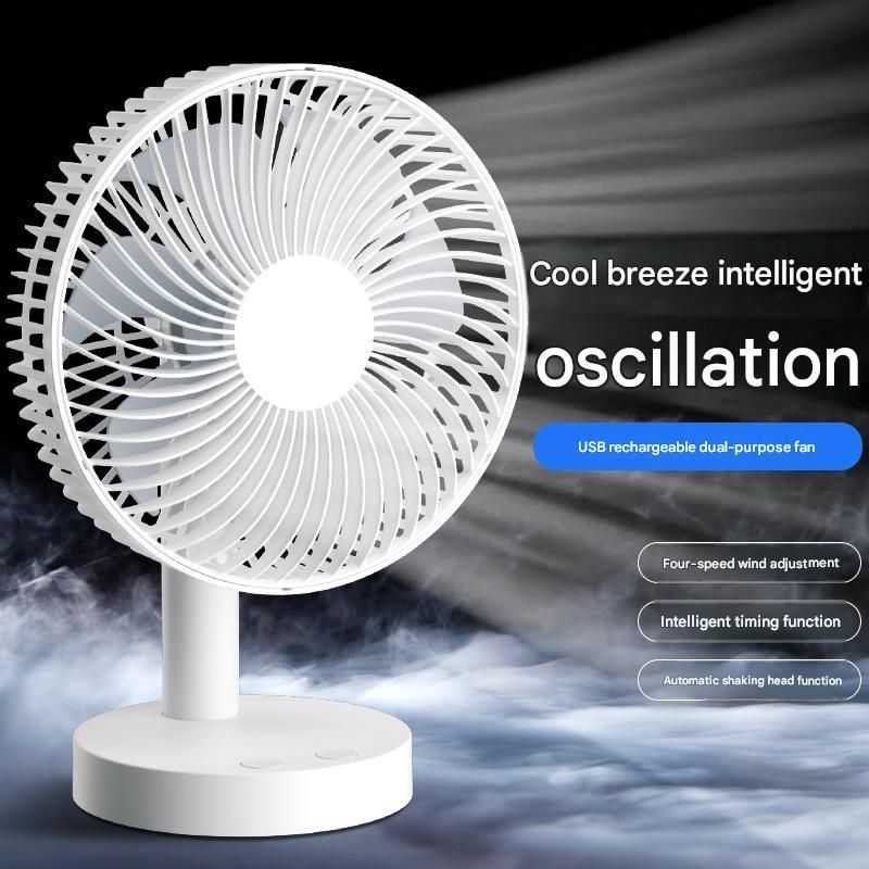 Kasidof Mini Desktop Fan, USB Rechargeable Portable Electric Fan, Cooling Fan for Office, Home and Student Dormitory