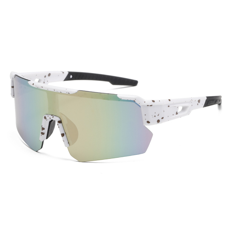 Multi-Color Sports Sunglasses for Men Women, Polarized UV Protection Cycling Glasses, Ultra Light Trendy Windproof Baseball Running Sunglasses with Colorful Lenses