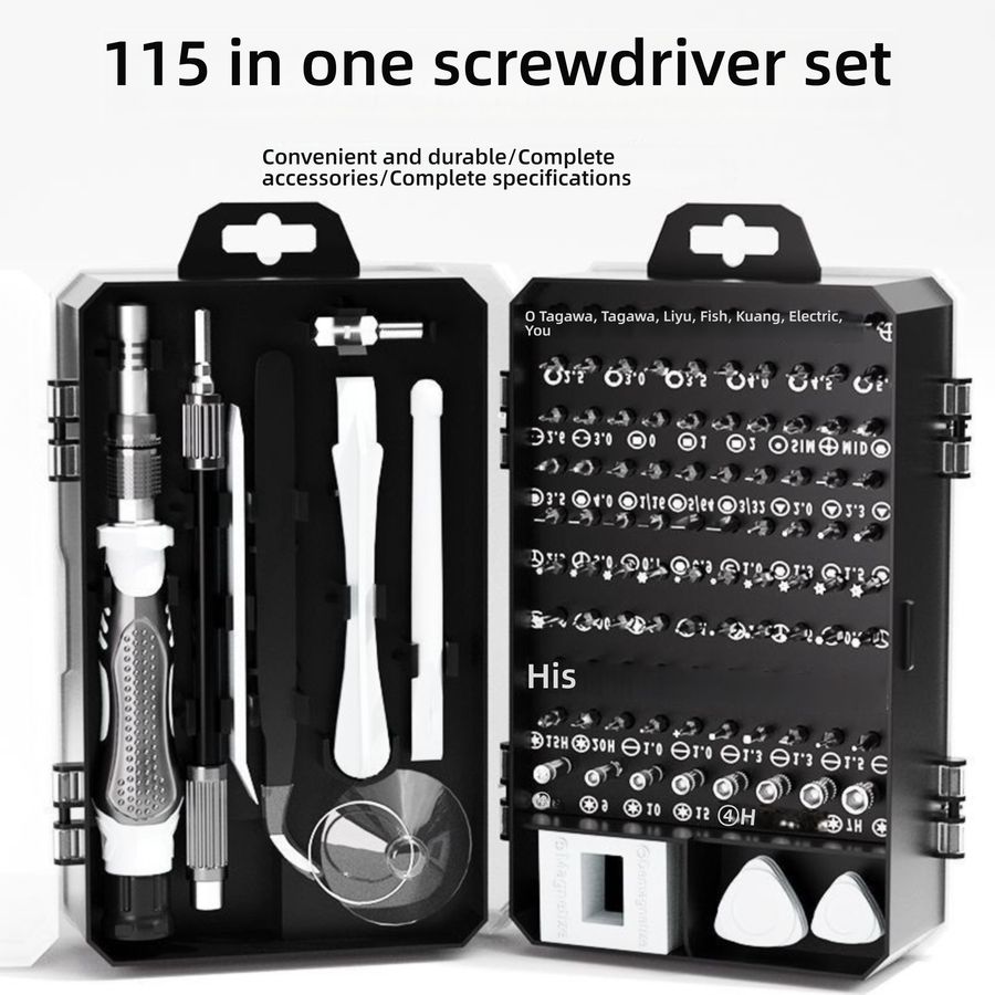 115-in-1 Precision Screwdriver Set - Magnetic Repair Tool Kit