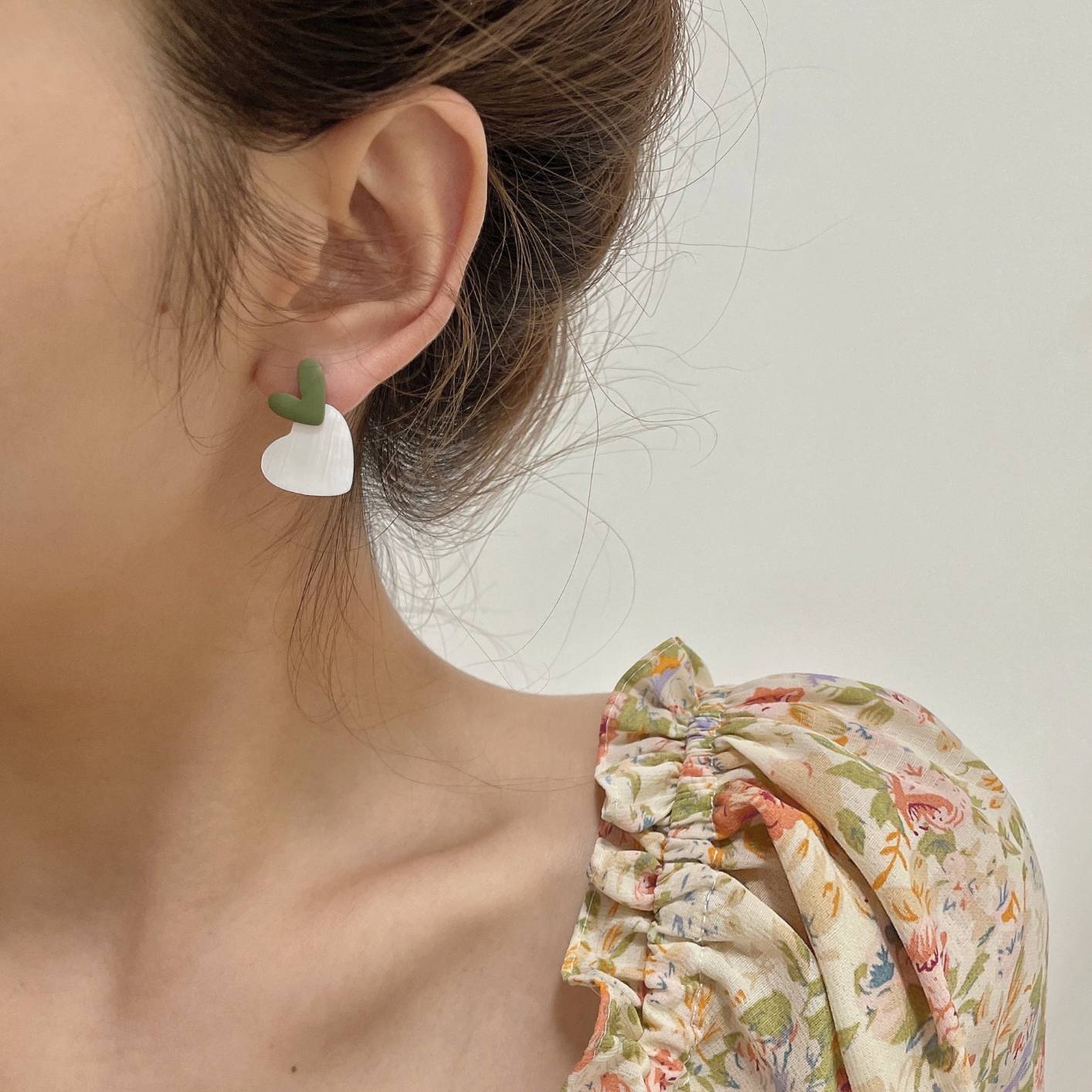Women's Vintage Shell Love Heart Earrings Jewelry Gift