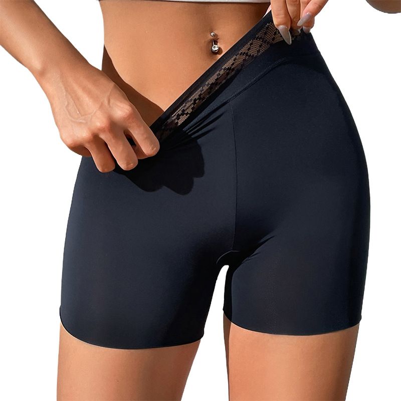 Europe and the United States new solid color hip lift belly pants corset body body tight waist plastic waist pants boxers CX001