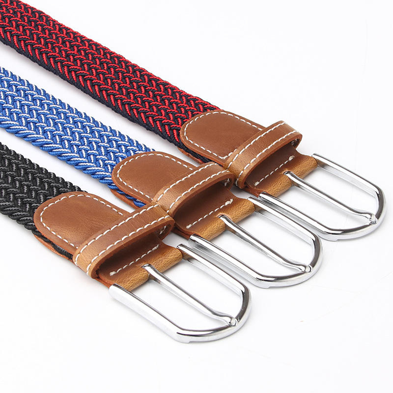 710 Popular Casual Women's Belt Fashion Multi-Color Multifunctional Elastic Pin Buckle Men's Stretch Canvas Belt