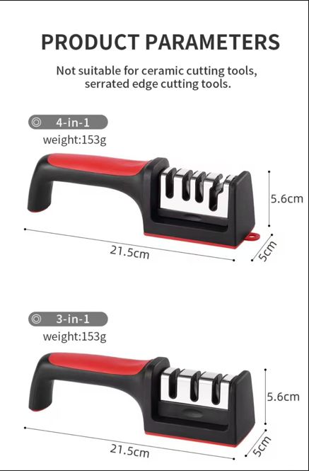 Knife Sharpeners 4 Stages Professional Kitchen Sharpening Stone Grinder Knives Kitchen Knife AccessoriesKnif