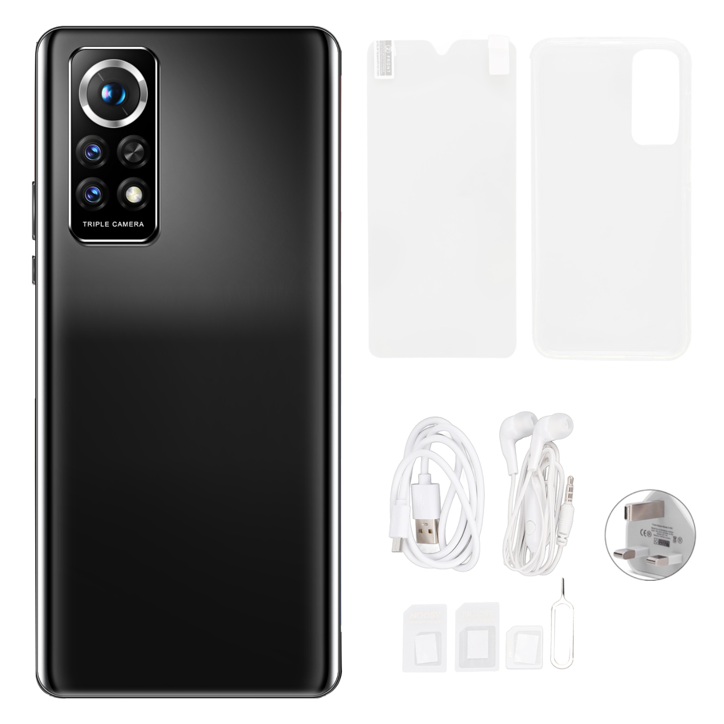 Smartphone with 4.5inch Screen Dual Card 512MB RAM 4GB ROM Mobile Phone 110-240V