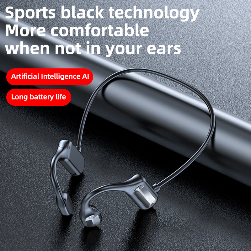 Bone conduction Bluetooth headset Bluetooth 5.2 wireless ear-mounted stereo sports sweat-proof headset TYPE-C