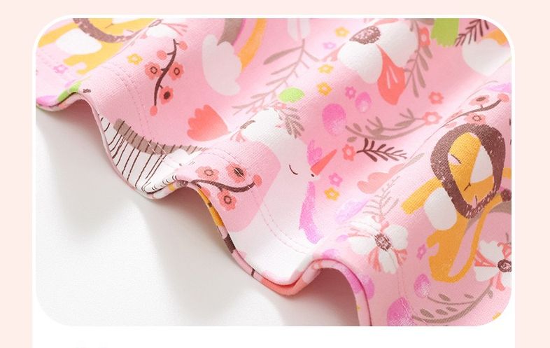 Summer style girls' princess dress, European and American style cartoon children's dress, pure cotton short sleeved children's dress