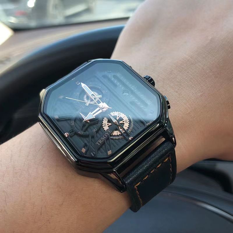 052 Men's and Women's Fashion Square Quartz Watch Waterproof Sports Watch