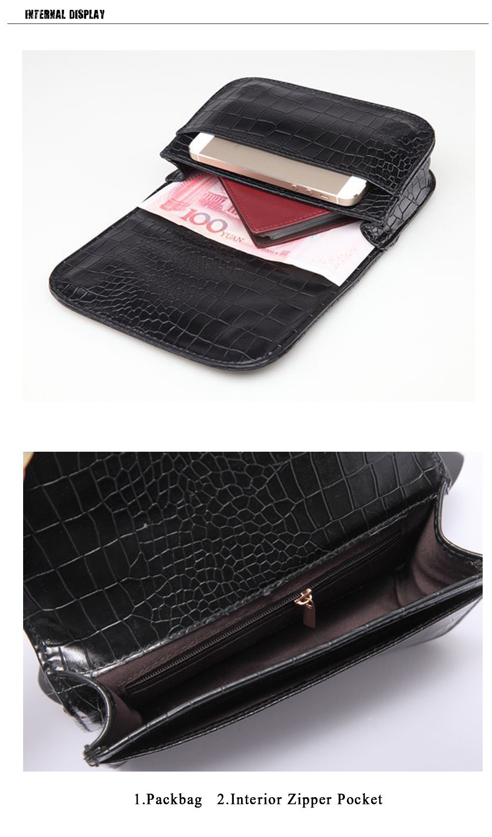 Vintage PU Leather Waist Bag Women Alligator Waist Pack Travel Belt Wallets Fanny Bags Ladies Fit 5.5 inches phones